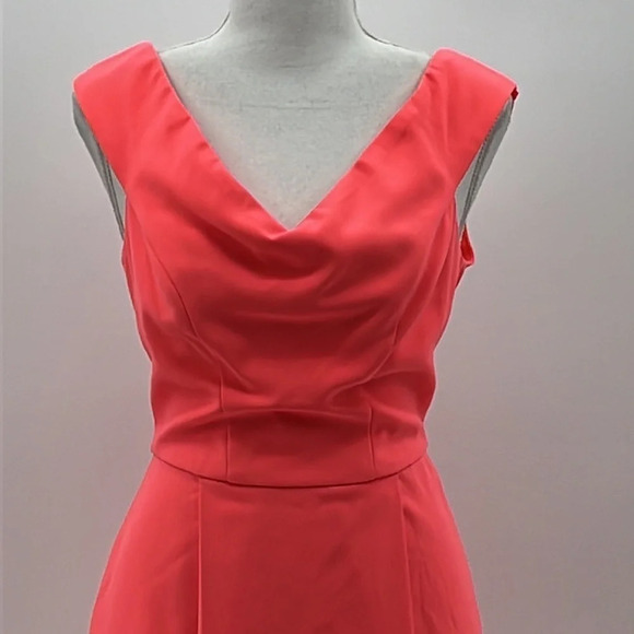 Adelyn Rae Flower Garden Neon Coral Dress - Size Medium - Picture 4 of 8